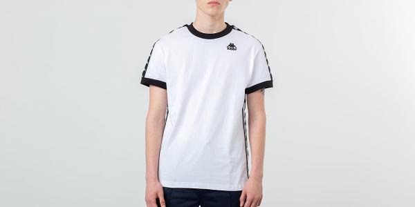 Kappa Banda Bismal Tee White/ Black