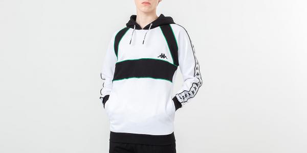 Kappa Authentic Balaia Hoodie White/ Black