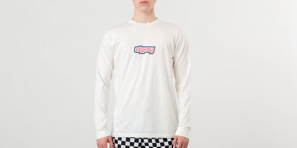 Stüssy Drop U Pig. Dyed Longsleeve Tee Natural