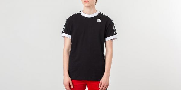 Kappa Banda Bismal Tee Black/ White