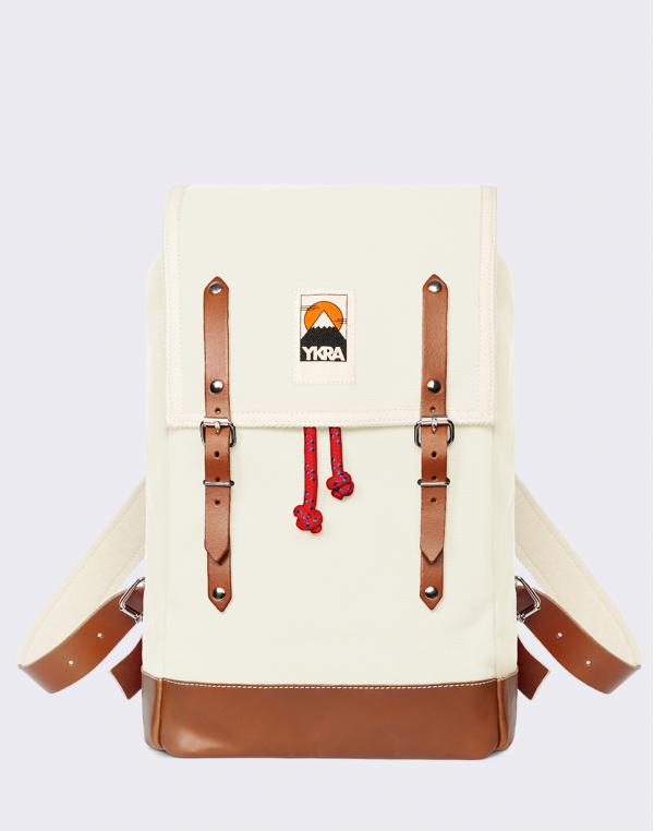 YKRA Matra Mini Leather Strap & Bottom Natural White