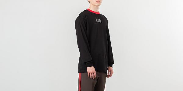 STAMPD Collegiate Long Sleeve Tee Black