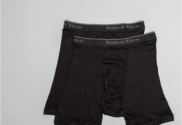 Raised by Wolves Stanfields Boxer Brief 2-Pack Black