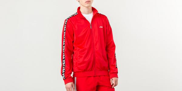 FILA Tape Track Jacket True Red