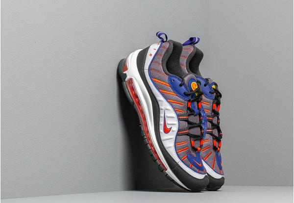 Nike Air Max 98 Gunsmoke/ Team Orange-Laser Orange-White