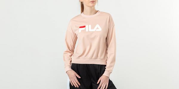 FILA Justyna Buttoned Crewneck Cameo Rose