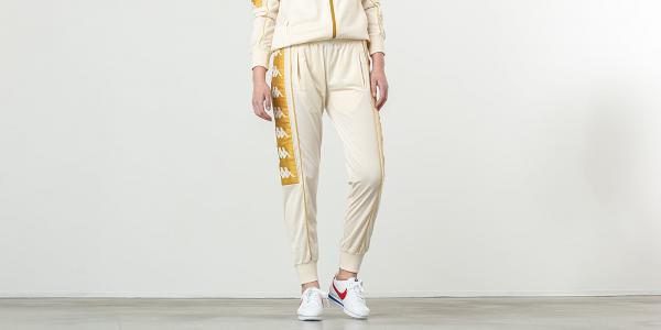 Kappa 222 Banda 10 Arsis Sport Trousers White Ant/ Yellow Gold