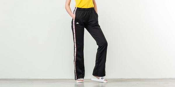 Kappa Authentic JPN Banity Trousers Black/ Red/ White