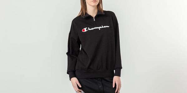 Champion Quarter Zip Pullover Black