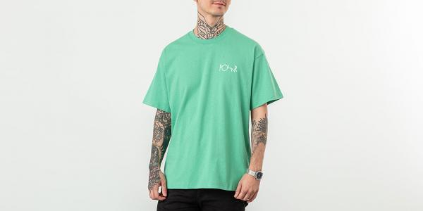 Polar Skate Co. Fill Logo Tee Peppermint/ Dark Green