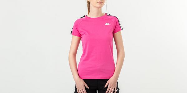 Kappa Banda Woen Tee Fuchsia/ Black/ White