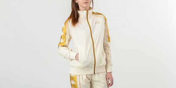 Kappa 222 Banda 10 Anay Jacket White Ant/ Yellow Gold