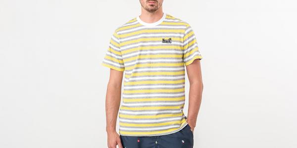 HUF Rockaway Knit Top Tee Aurora Yellow