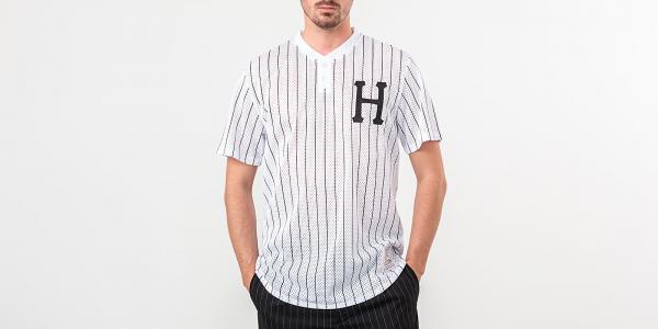 HUF Bronx Henley Tee White