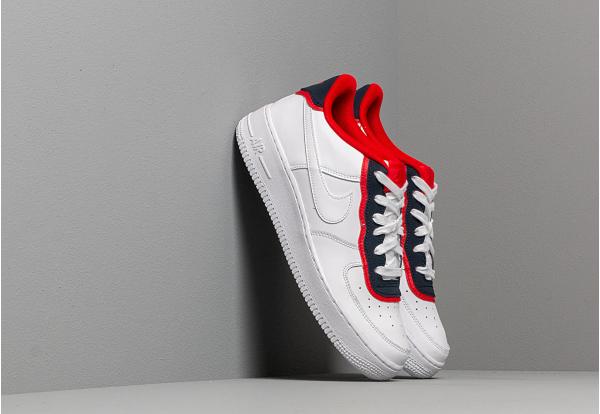 Nike Air Force 1 Lv8 1 Dbl Gs White/ White-Obsidian-University Red