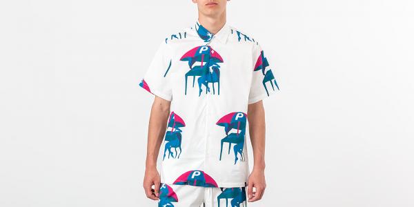 by Parra Camp Collar Monaco Shirt White