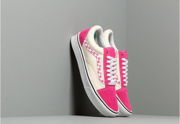 Vans ComfyCush Old Skool (Sidestripe Check) Carmin