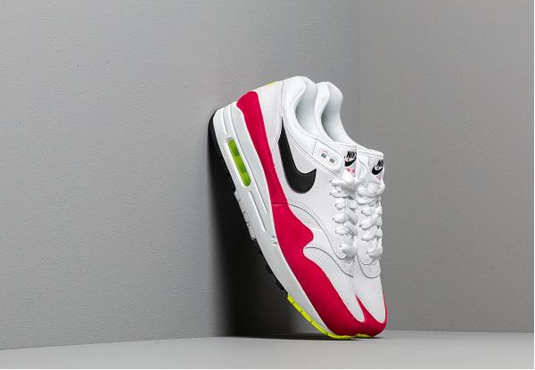 Nike Air Max 1 White/ Black-Volt-Rush Pink