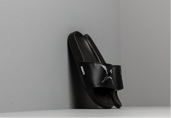 AXEL ARIGATO Tori Slides White Leather Black