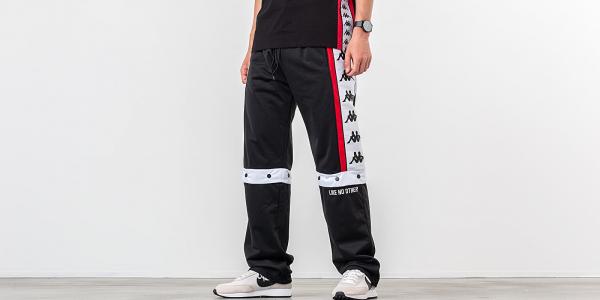 Kappa Sport Trousers Black/ Red/ White