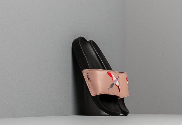 AXEL ARIGATO Tori Slides White Leather Pale Pink