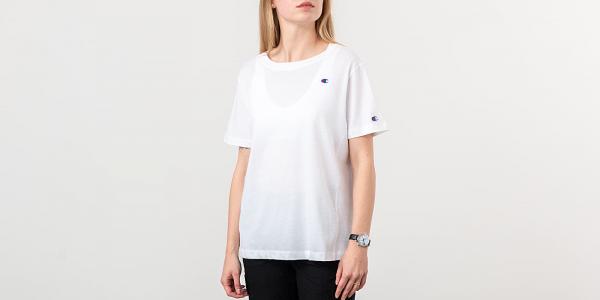 Champion Crewneck Tee White