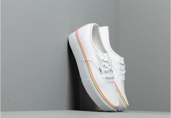 Vans Authentic Platform 2.0 (Rainbow Foxing) True White