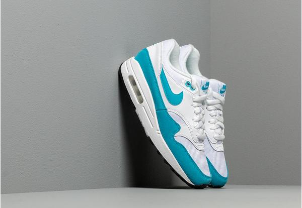 Nike Wmns Air Max 1 White/ Lt Blue Fury-Black