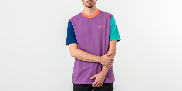 Aimé Leon Dore Colour Block Tee Purple Tape