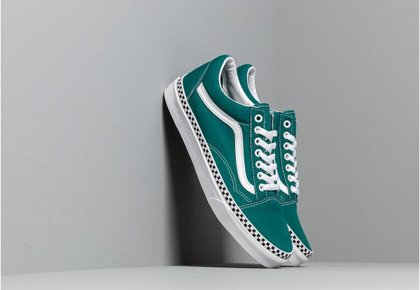 Vans Old Skool (Check Foxing) Quetzal Green