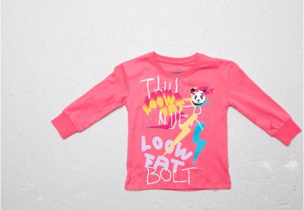 LoowFAT KIDS Thunderbolt Tee Pink