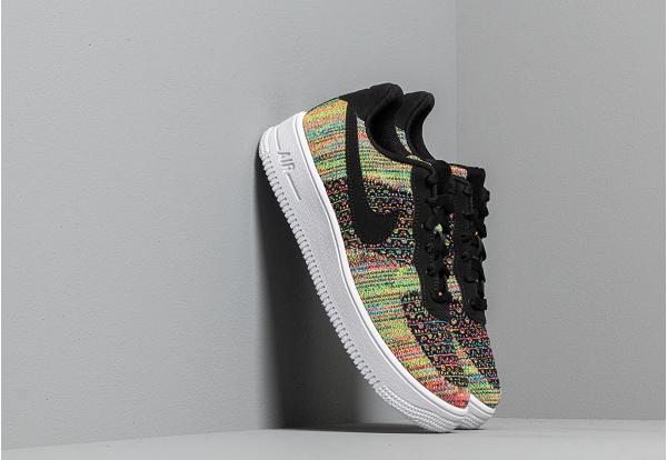 Nike Air Force 1 Flyknit 2.0 (GS) Black/ Black-Hyper Pink-Volt