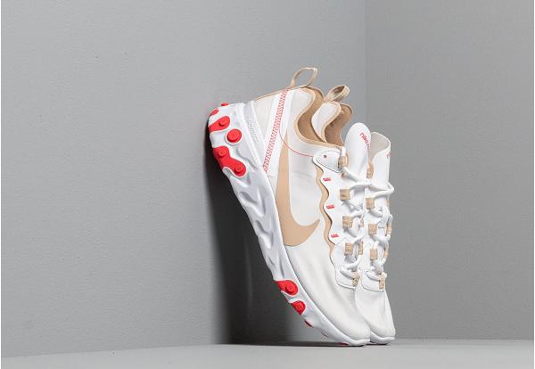 Nike W React Element 55 White/ Desert Ore-White-Ember Glow