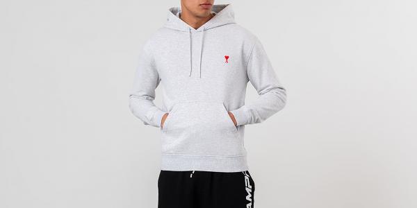 Alexandre Mattiussi De Coeur Hoodie Heather Grey