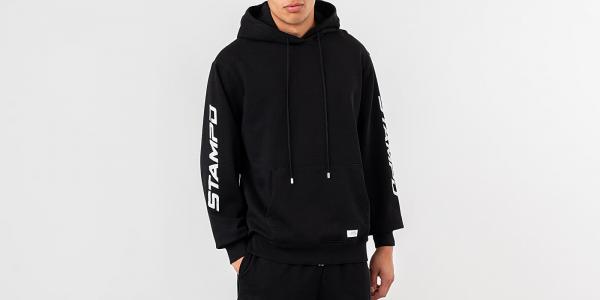 STAMPD Sebring Strap Hoodie Black