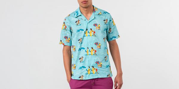 Aimé Leon Dore Block Party Leisure Shirt Tropical Green