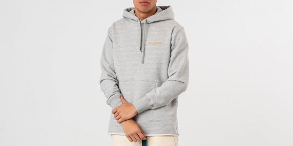 Aimé Leon Dore Raw Edge Hoodie Heather Grey