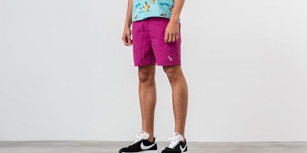 Aimé Leon Dore Monogram Nylon Shorts Boysenberry