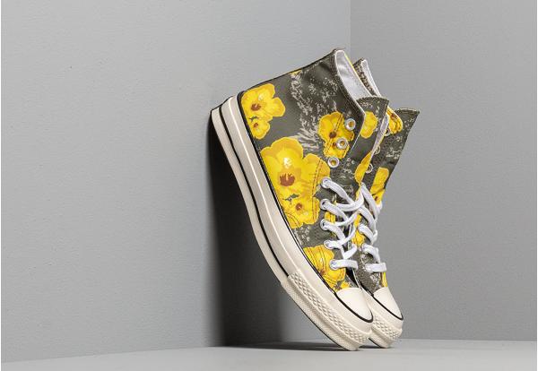 Convers Chuck 70 Hi Field Paradise Floral Print Field Surplus/ Fresh Yellow