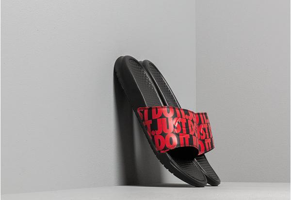 Nike Benassi Jdi Print Black/ University Red