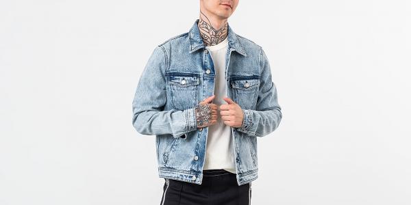 Alexandre Mattiussi Denim Jacket Washed Blue