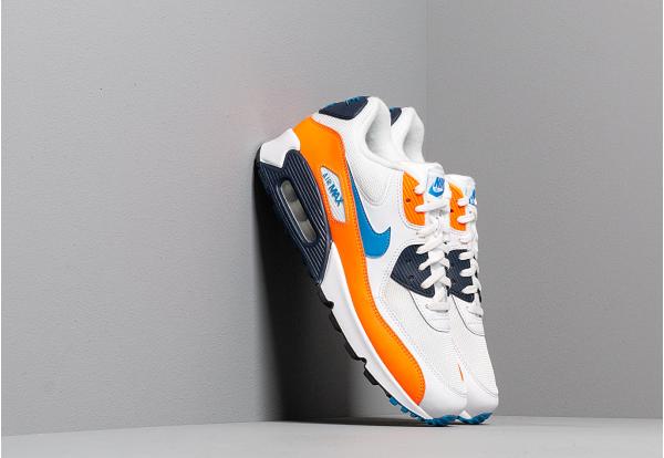 Nike Air Max 90 Essential White/ Photo Blue-Total Orange