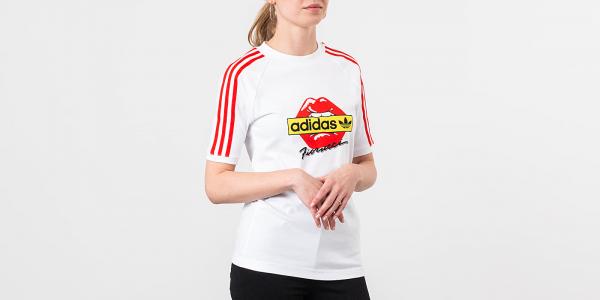 adidas x Fiorucci Kiss Tee White/ Red