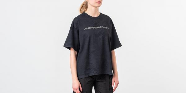 REPRESENT Racer Tee Washed Black