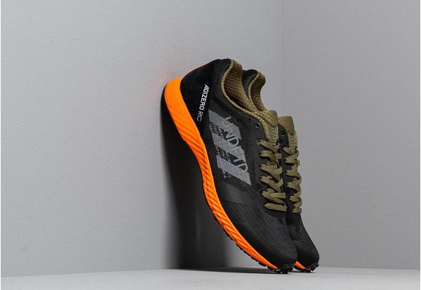 adidas x Undefeated Adizero RC Black-White/ Light Grey Heather/ Orange