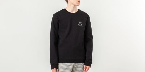 A.P.C. No Fun Crewneck Black