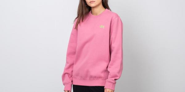 Stüssy Basic Crew orchid