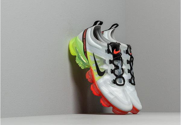 Nike Air Vapormax 2019 Pure Platinum/ Black-Volt-Bright Crimson