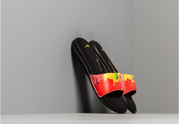 Nike Wmns Ultracomfort3 Sldprt Black/ Pink Gaze -Opti Yellow-Lucid Green