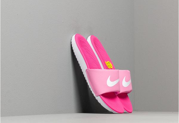 Nike Kawa Slide (GS/PS) Psychic Pink/ White-Laser Fuchsia